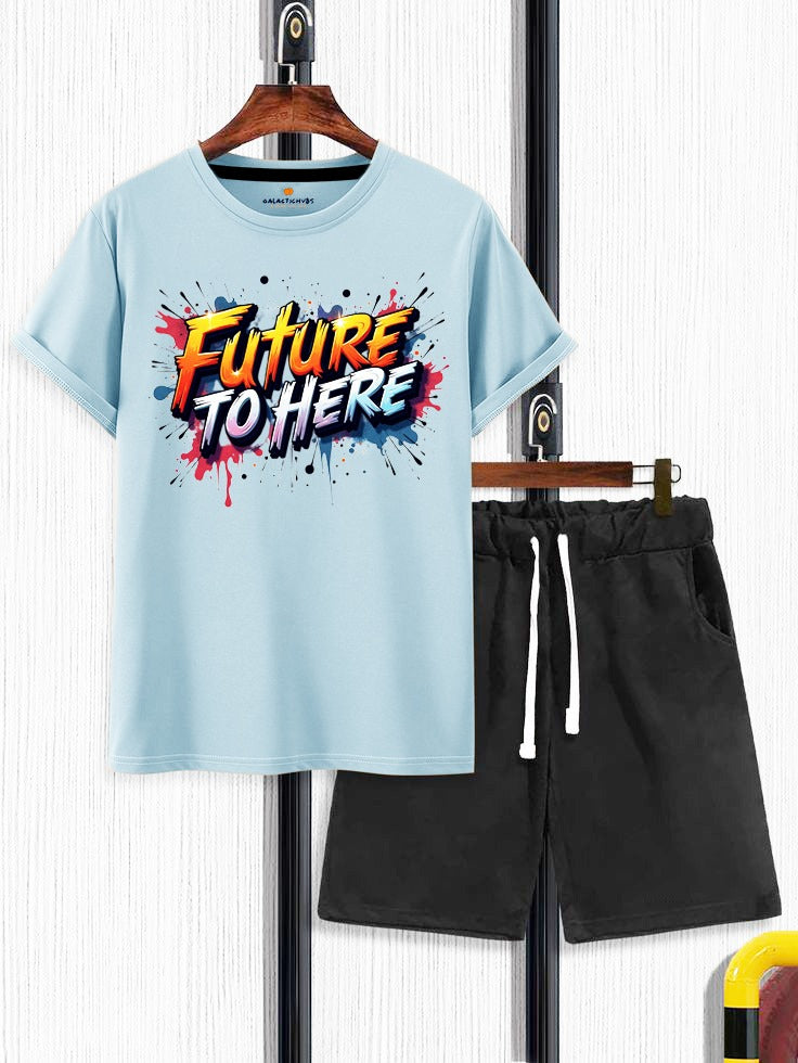 Galactic Hubs Sky Blue Future T-Shirt & Short