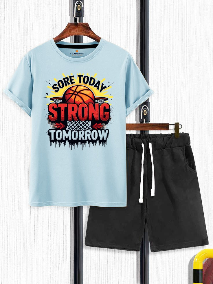 Strong Sky Blue T-Shirt & Short
