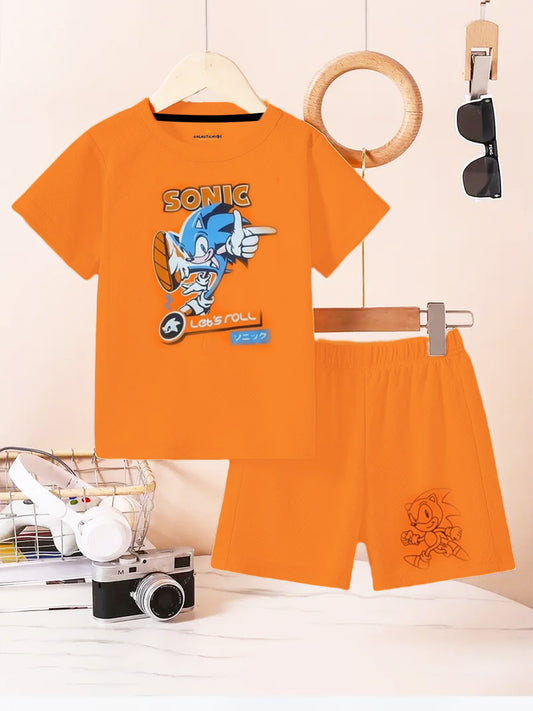 Galactic Hubs (Orange) SONIC T-Shirt & Shorts
