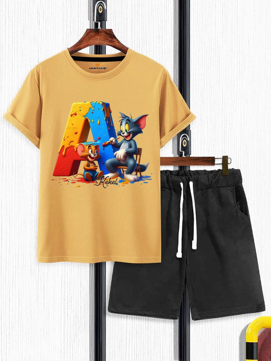 Galactic Hubs Tom&Jerry Yellow T-Shirt & Short