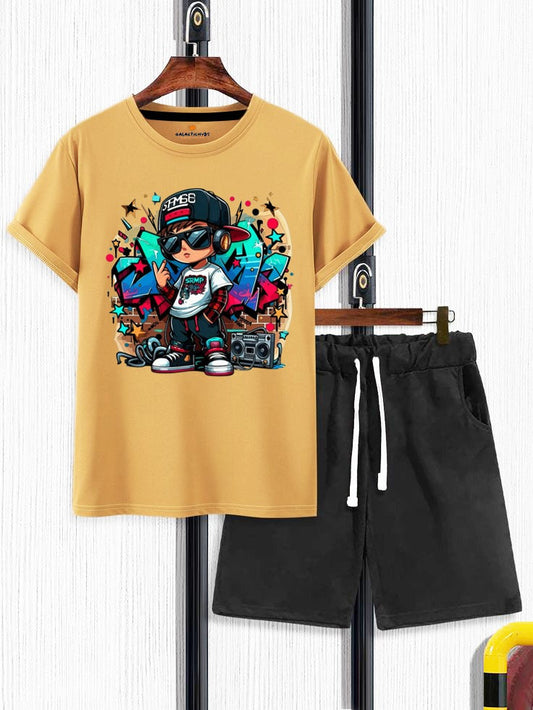 Galactic Hubs Music Yellow T-shirt & Short