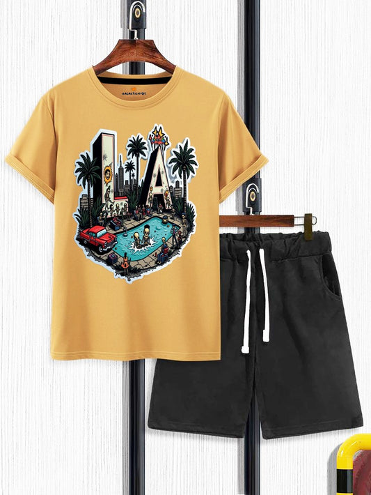 Galactic Hubs Yellow T-Shirt & Short