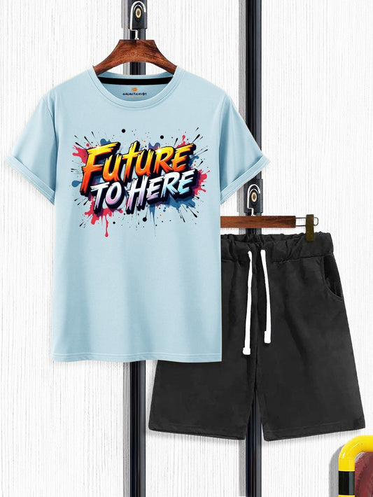 Galactic Hubs Sky Blue Future T-Shirt & Short