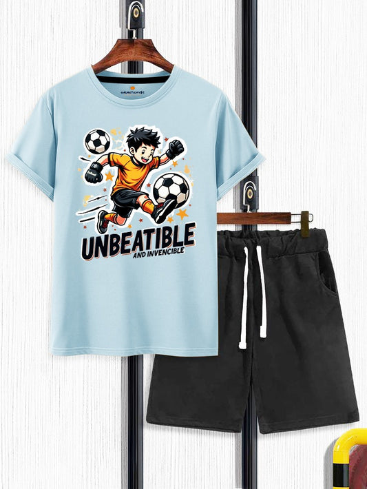 Unbeatable Sky Blue T-Shirt & Short
