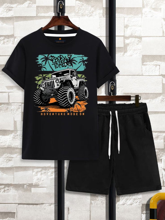 Jeep Black T-Shirt & Short