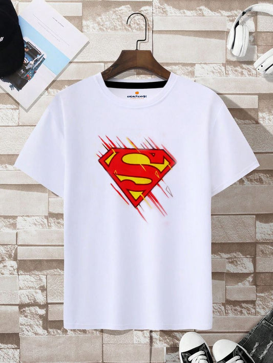Galactic Hubs White Superman T-Shirt