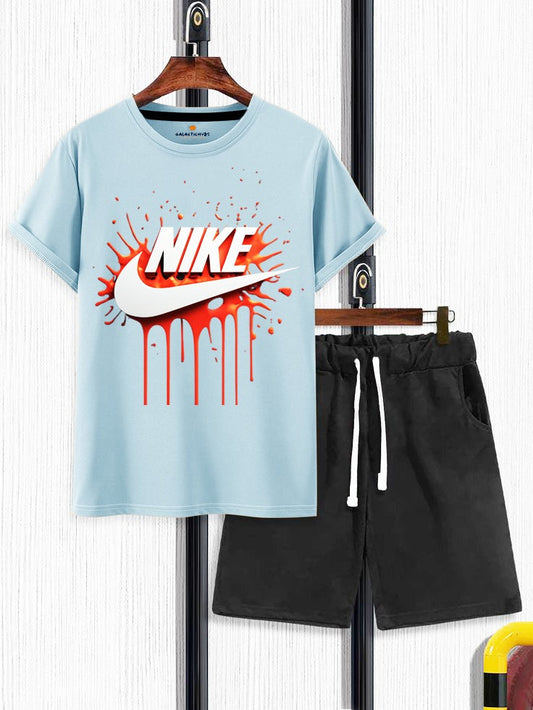 Galactic Hubs Sky blue Nike T-Shirt & Black Short